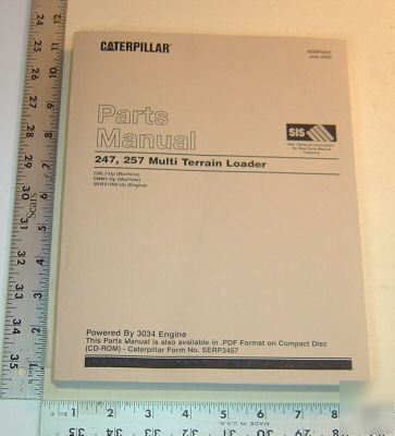 Caterpillar parts book - 247, 257 multi terrain loader