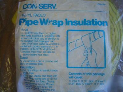 Con-serv pipe wrap insulation - sold in packs of 6