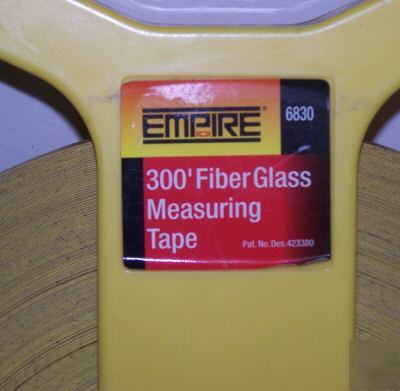 Empire 300' fiber glass measuring tape