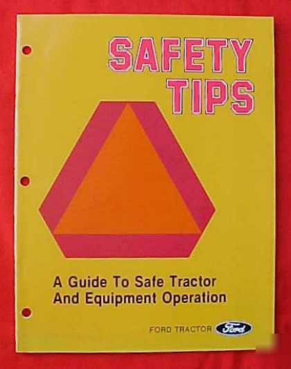 Ford tractor safety tips equipment operation