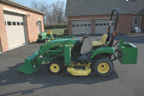 John deere 2210 with loader and mower deck