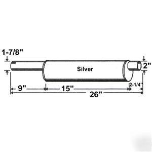 Minneapolis-moline muffler fits- early jet star 