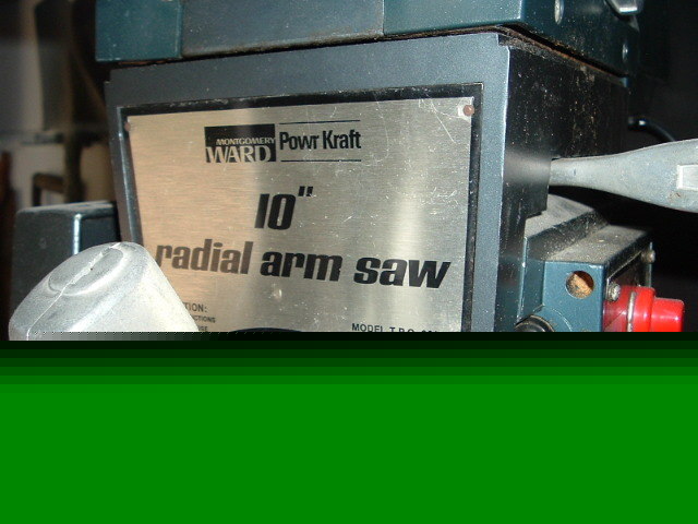 Montgomery ward 10IN radial arm saw