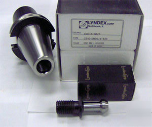 New lyndex cat 40 5/8X4.00 cnc em holder+pull stud