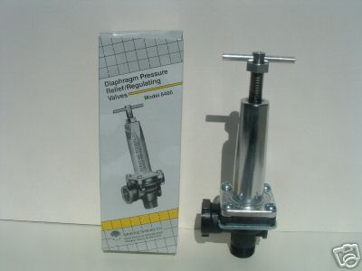 Pressure relief regulating valve teejet