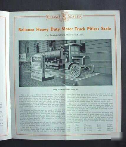 Rare reliance pitless scales john deere brochure 30's 