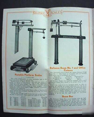 Rare reliance pitless scales john deere brochure 30's 