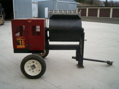 Stow gas mortar cement mixer 5.5 honda motor tow behind