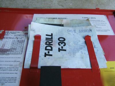 T-drill t-30G t-30 g, nd-54 notcher, bits, case, video