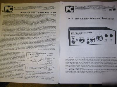 Tc-1 70 cm amateur television transceiver atv x cond 