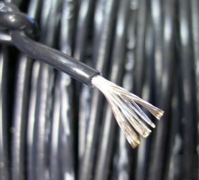 Teflon wire silver pltd 12 awg copper black 500 feet