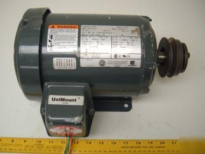 Unimount ac motor AF41A 1.0 hp 3 phase 208-230 / 460 v