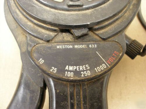 Weston, model 633, clamp-on, amp, amperes meter, _6670R