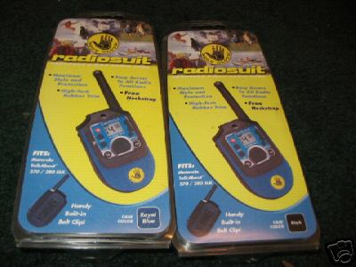  a set of 2 neoprene 2-way radio cases for motorola- 