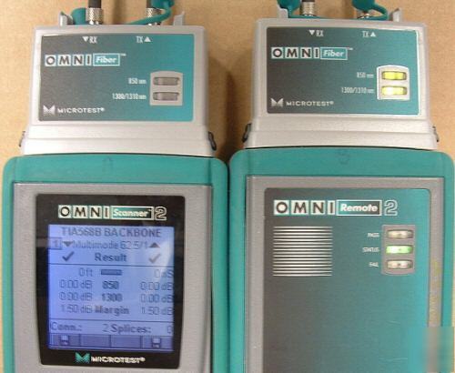 Fluke microtest omnifiber mm fiber optic omniscanner 