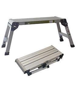 Grip aluminum folding scaffolding ladder platform