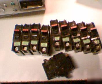 10-20 amp federal pacific stab-lok breakers (lot# 6)