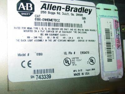 6180-enheimdtecz ser b allen bradley lcd computer