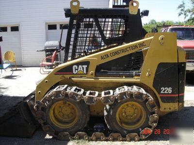 Bobcat skid steer loader grouser bar steel tracks