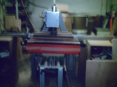 Cabinet shop drill press edgebander line borring saw