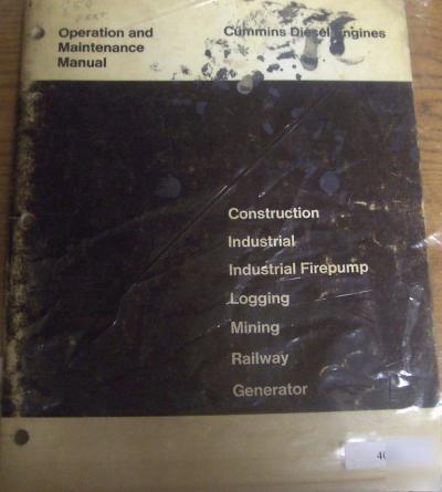 Cummins construction industrial etc engine manual