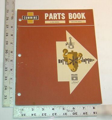 Cummins parts book -model c-175-b diesel engine