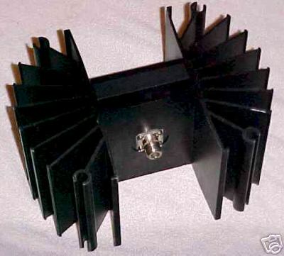 Dummy load resistor with heat sink