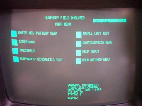 Humphrey field analyzer model 611