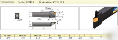 Iscar sgthl-12-2 indexable toolholder 