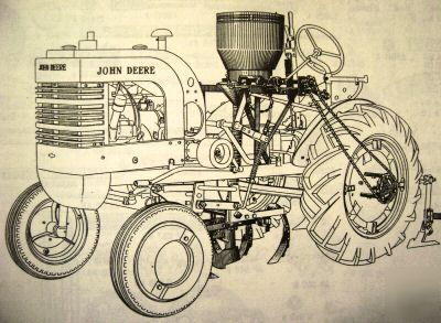 John deere l m tractor planter attachment parts catalog