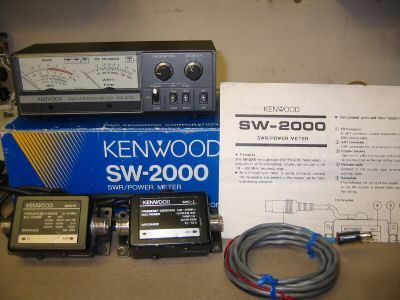 Kenwood sw-2000 wattmeter & swc-2 swc-3 x cond no resrv