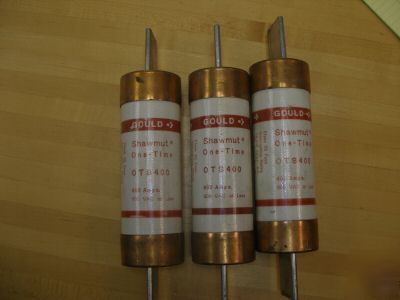 New 3 old stock gould shawmut 400 amp fuses