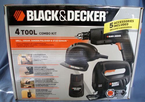 New brand black & decker 4 tool combo kit 