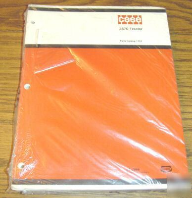 New case 2870 tractor parts catalog manual book