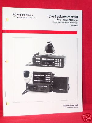 New motorola spectra +spectra 9000 radio service manual 