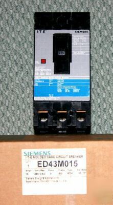 New siemens ite sentron series ED43M015 circuit breaker 