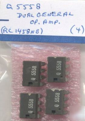 Q5558 dual general op. amp. (eq. RC1458NB) (4) mint