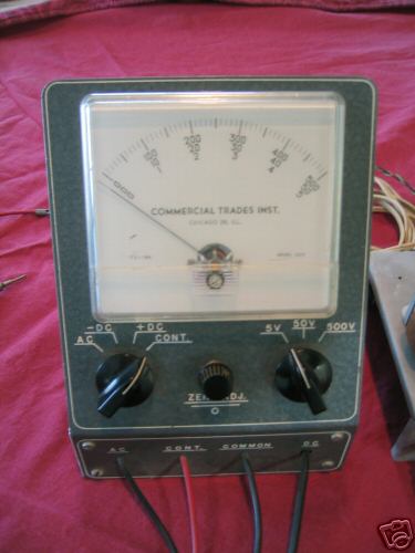 Vacuum tube voltmeter vtvm by commercial trades inst 