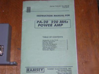 220 mhz linear amplifier