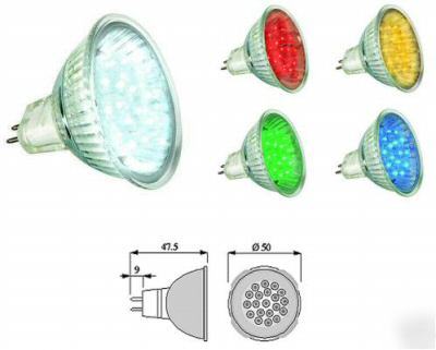 5 x MR16 bulb 36 leds 12V warm white 5W 3.6W 3,200 k