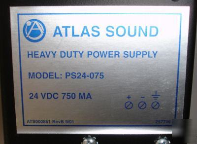 Atlas sound heavy duty power supply PS24-075