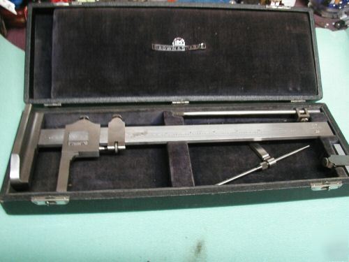 Brown & sharpe height gage w/depth attachment more