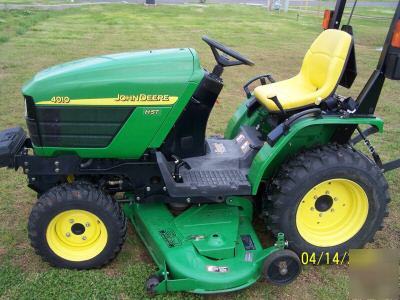 John deere 4010, hst, 4X4, 60 inch mid mount mower