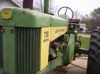 John deere 730 diesel electric start 3 point hitch