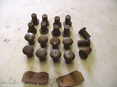 John deere tractor nos drawbar rivets