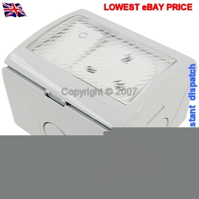 New brand 1 gang 13A switched waterproof socket outlet