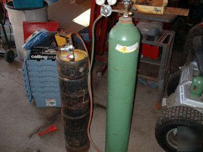 Oxygen acetylene cutting torch complete