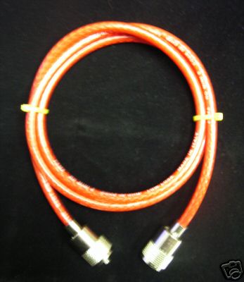 RG8X 50 ohm coaxial patch lead 'mini 8' low loss 1.0M