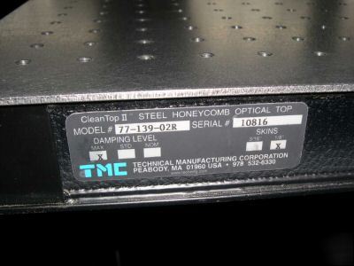 Tmc optical table breadboard 36