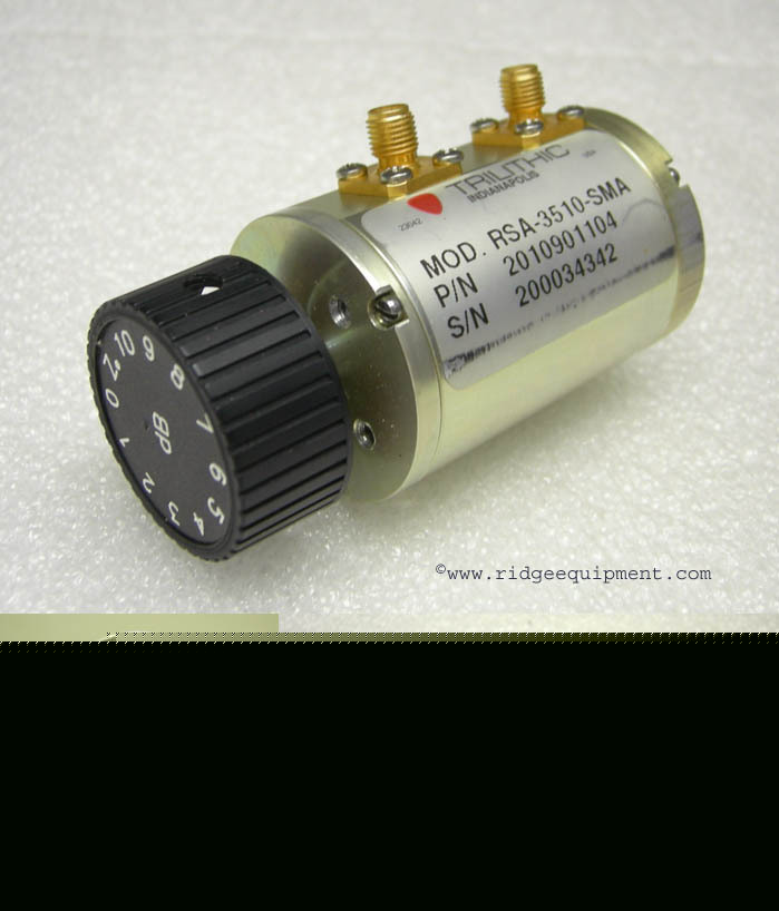 Trilithic 0-10DB step attenuator rsa-3510 3GHZ sma 6631